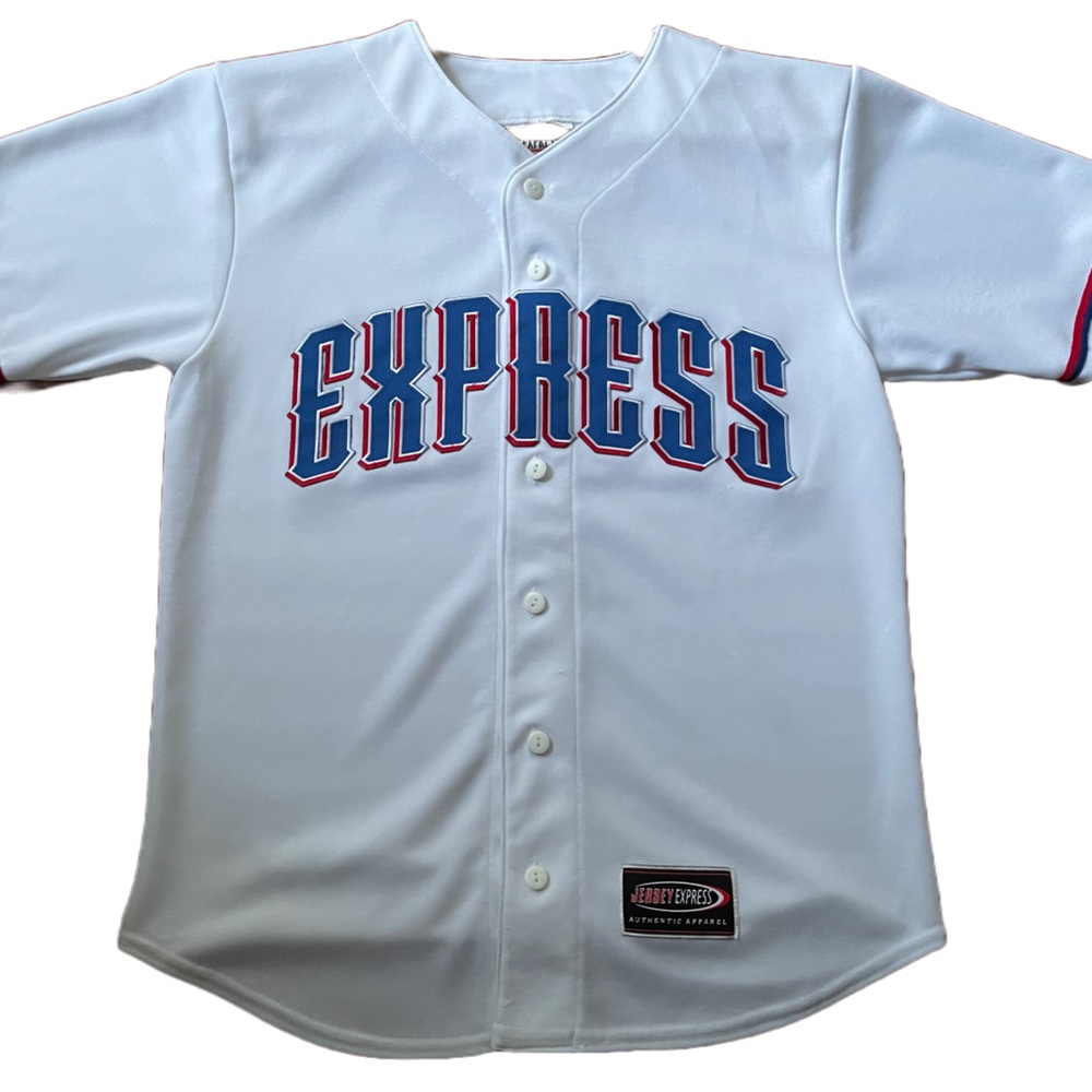 EXPRESS Men’s Baseball Jersey White Size:S